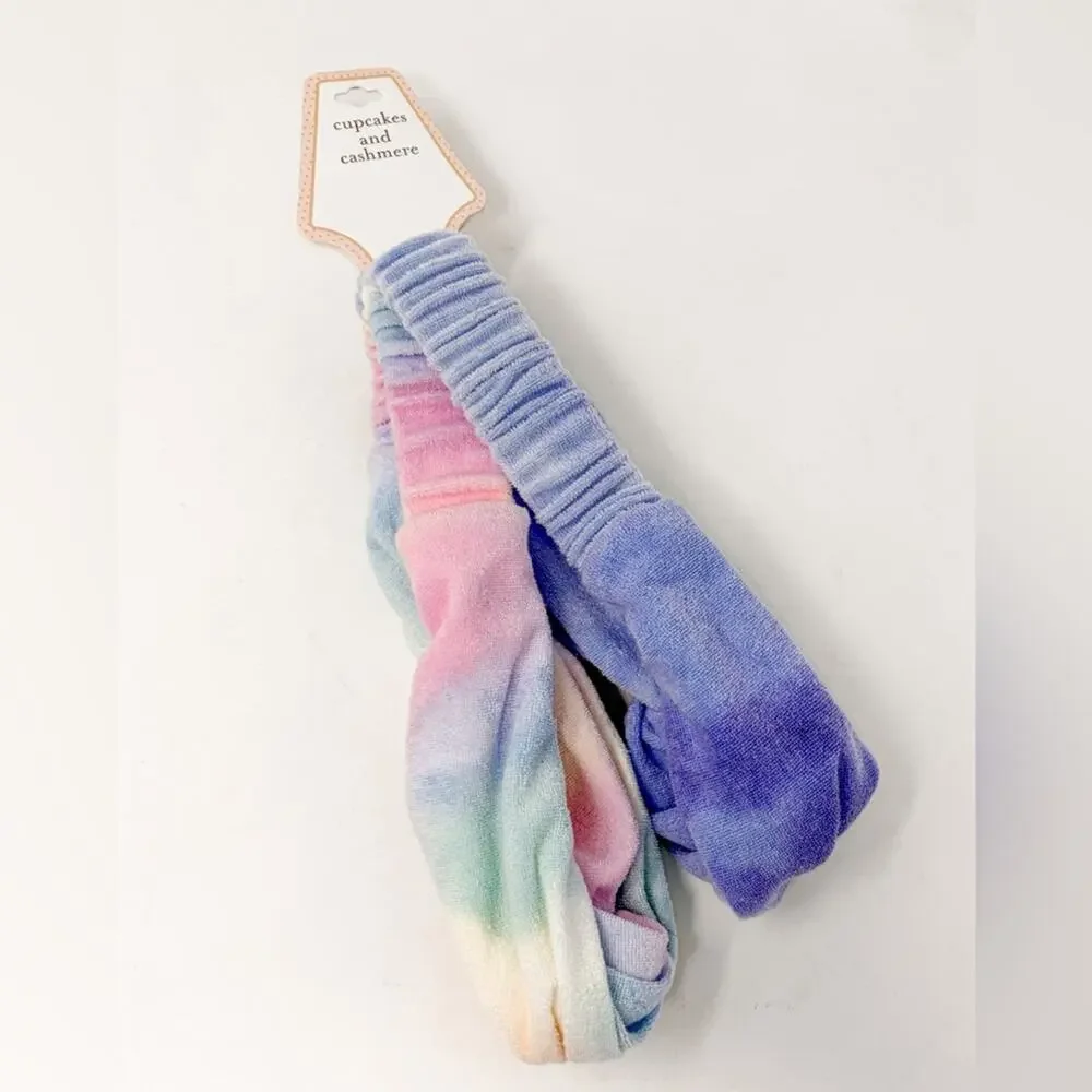 Cupcakes and Cashmere Set of 2 Colorful Woman’s Spa Headband Set, Brand new